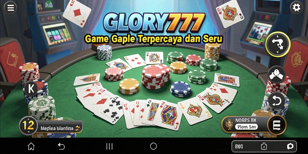 Tampilan gameplay seru dan interaktif dalam GLORY777.