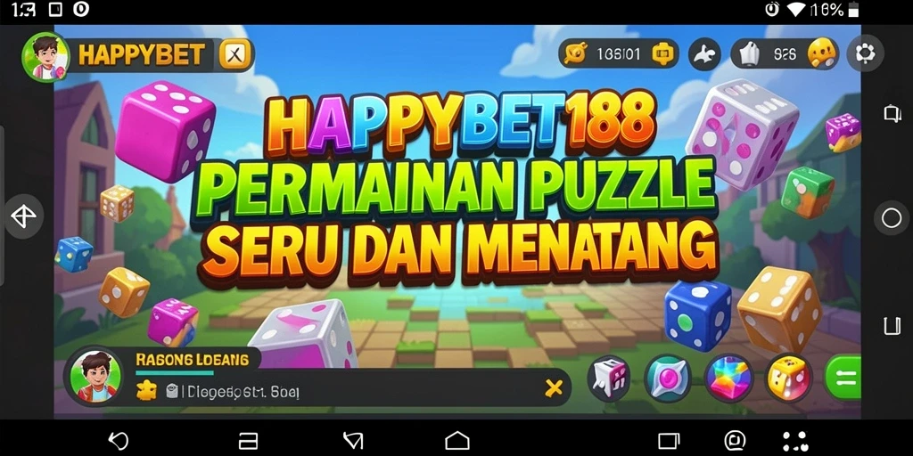 Screenshot gameplay HAPPYBET188 menampilkan tantangan Puzzle yang menarik dan seru.
