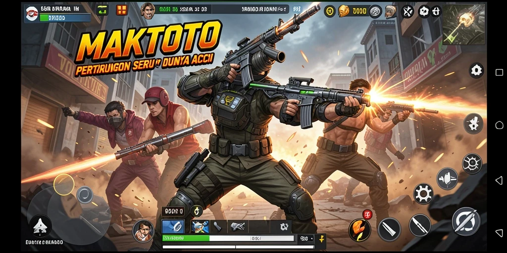 Gameplay seru MAKTOTO dengan aksi pertarungan yang menegangkan.