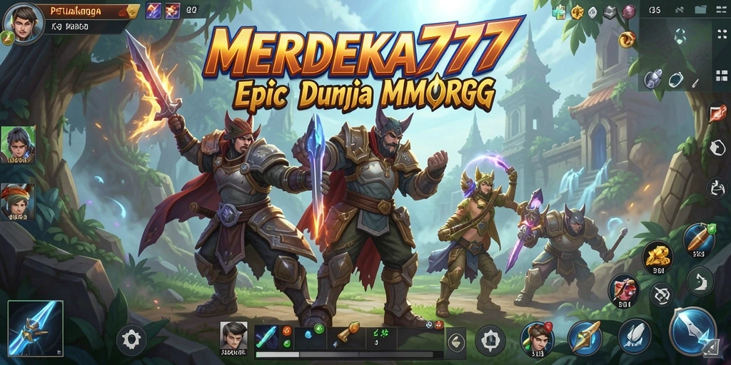 Tampilan gameplay yang seru dan penuh aksi dari MERDEKA777.