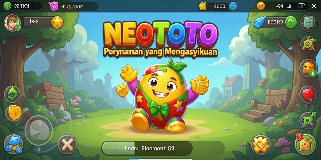 Tampilan gameplay NEOTOTO yang menyenangkan dan menawan.