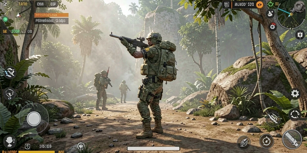 Tampilan menawan dari gameplay RAJACORC yang memikat.